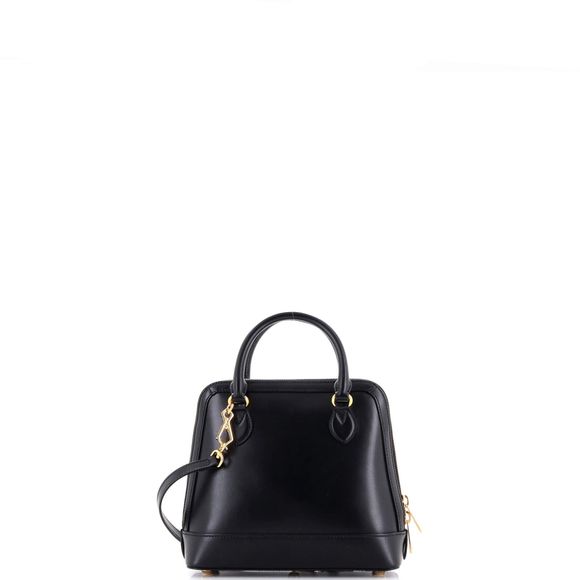 Very Good Gucci Horsebit 1955 Black Leather Bag Small - Picture 3 of 8